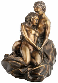 Skulptur "Liebespaar" (2017), Version in Bronze