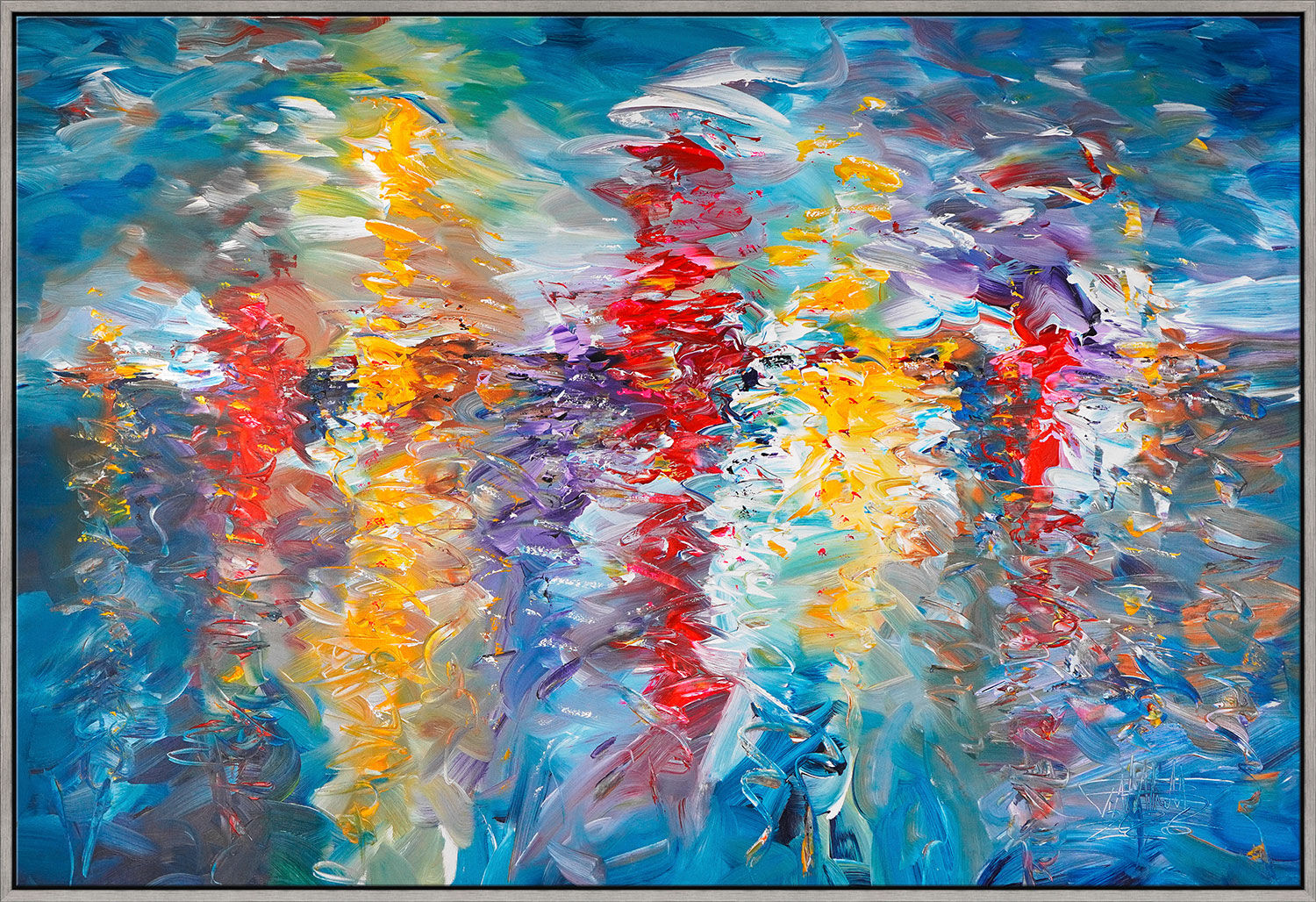 Bild "Seaside Rendezvous" (2026) (Original / Unikat), gerahmt von Peter Nottrott