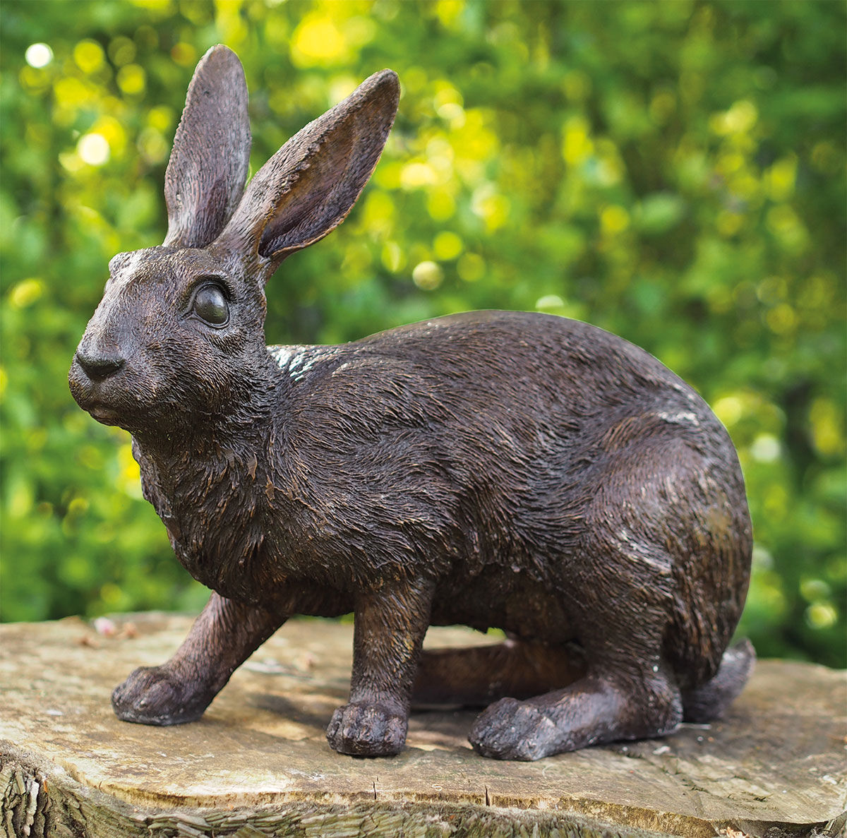 Tuinbeeld "Haas", brons