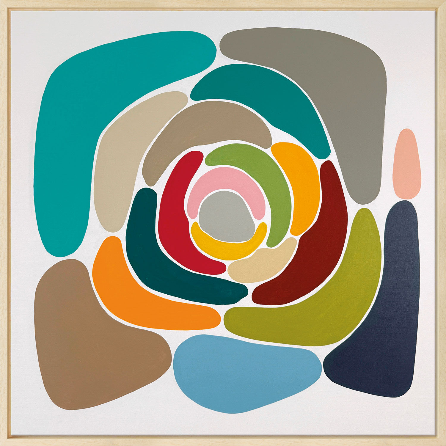 Bild "Flower Formation #5" (2026) (Original / Unikat), gerahmt von Astrid Stoeppel