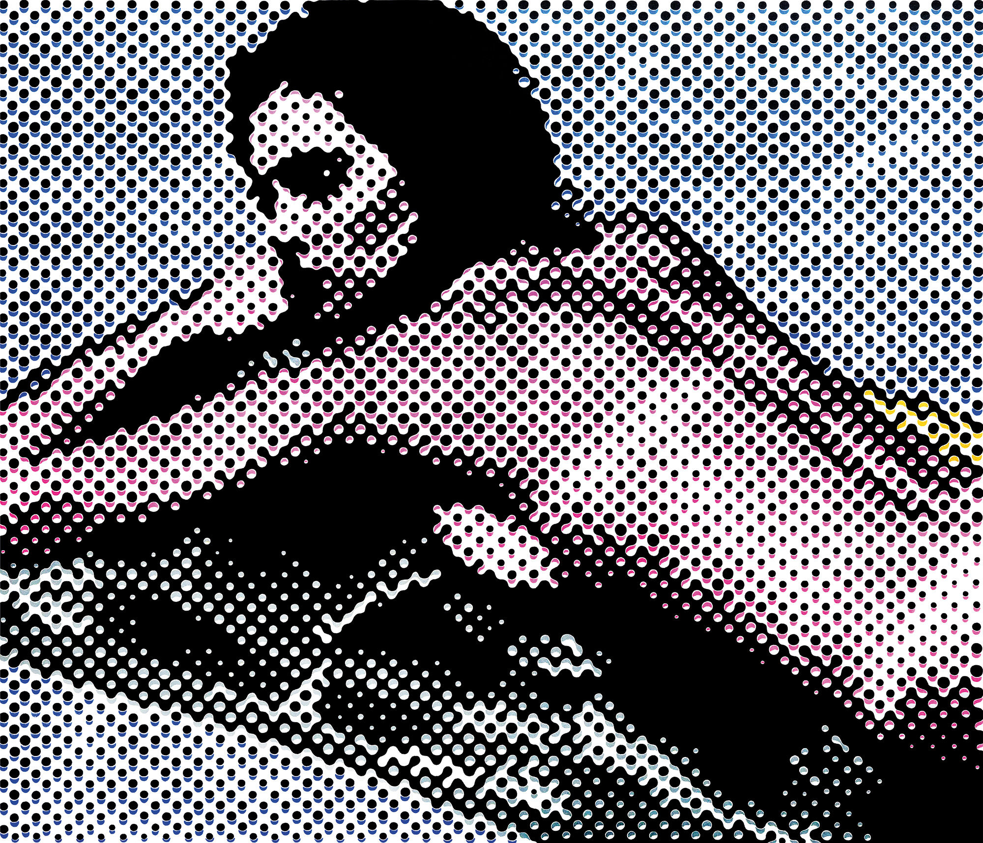 Quadro "pool_2" (2022) (Pezzo unico) di Janos Schaab