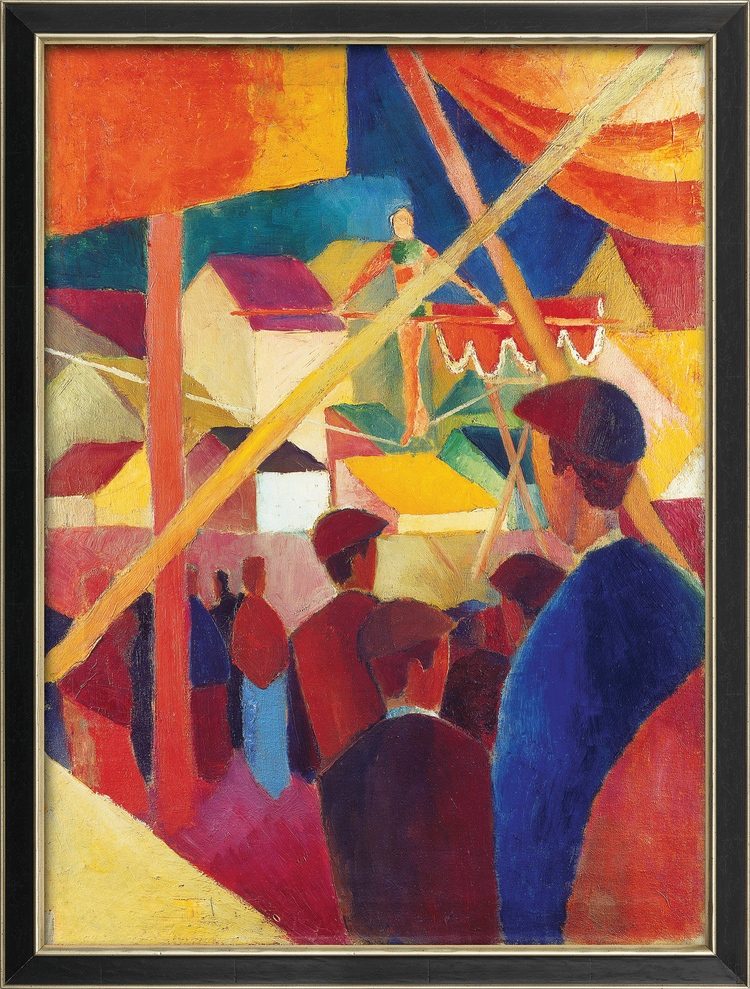 Picture "Tightrope Dancer" (1914), framed by August Macke