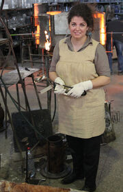 Vanessa Mitrani im Atelier