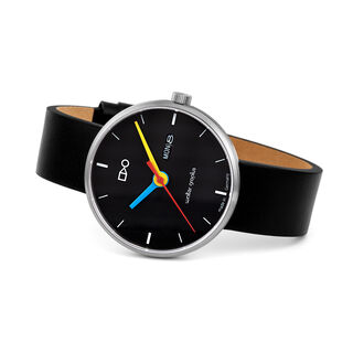 Bauhaus Walter Gropius "Forum Simplex Date" polshorloge – Gemaakt in Duitsland – Saffierglas – 39 mm