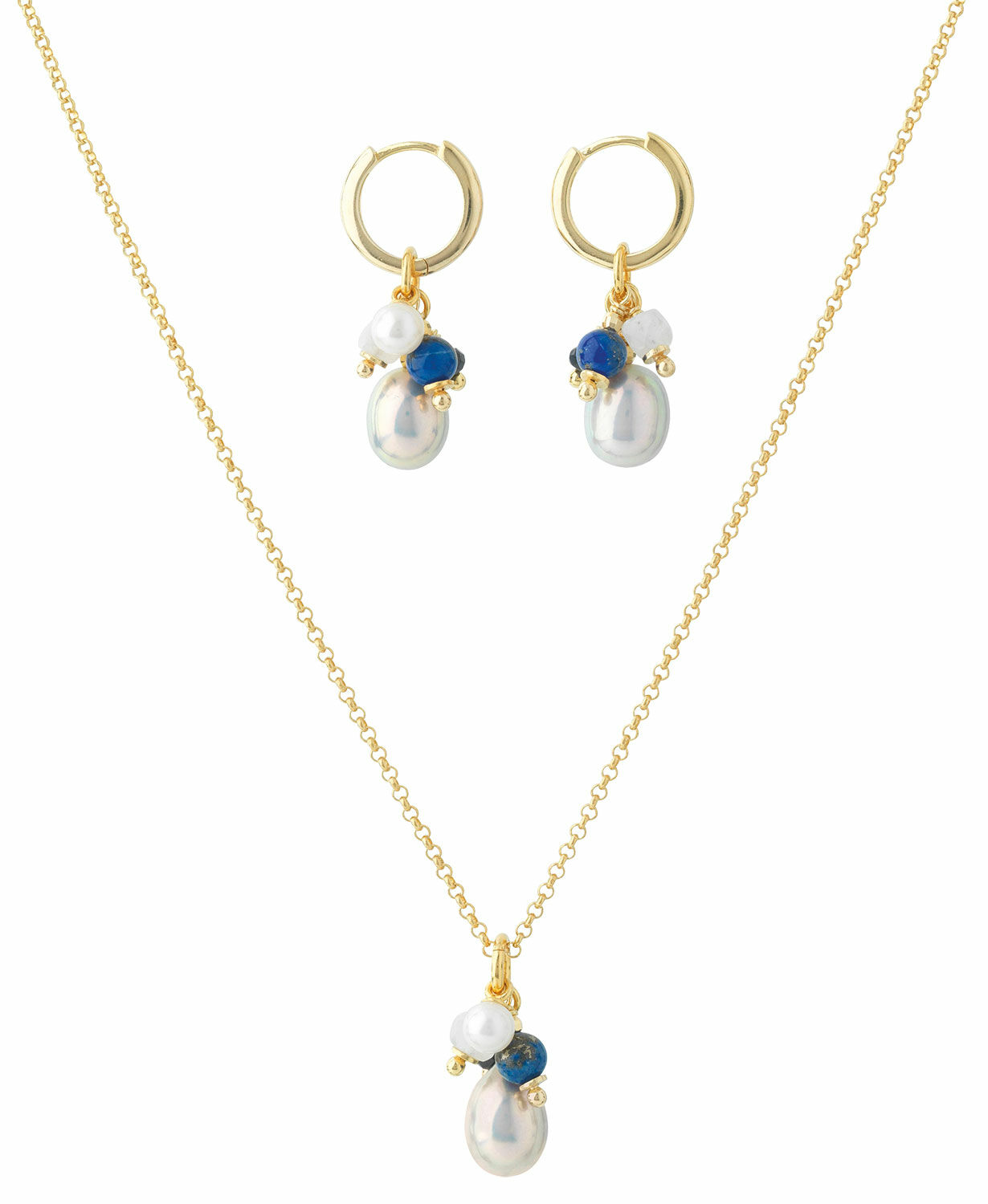 Smykkesæt "Alizée" med perler