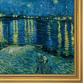 Picture "Starry Night Over the Rhône" (1888), framed by Vincent van Gogh