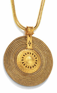 Necklace "Aten Sun Wheel"