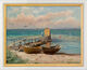 Schilderij "Strandhut" (1914), ingelijst van Peder Mork Mönsted