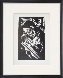Schilderij „Meisje dat borduurt“ (1923/1985)