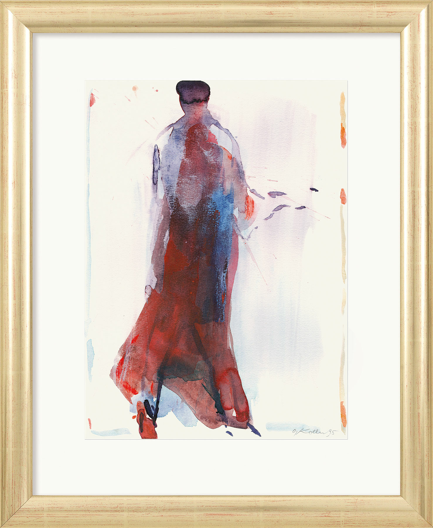 Picture "Flamenco Dancer", framed by Oskar Koller