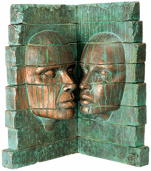 Sculpture "Ruine", bronze von Daniel Giraud