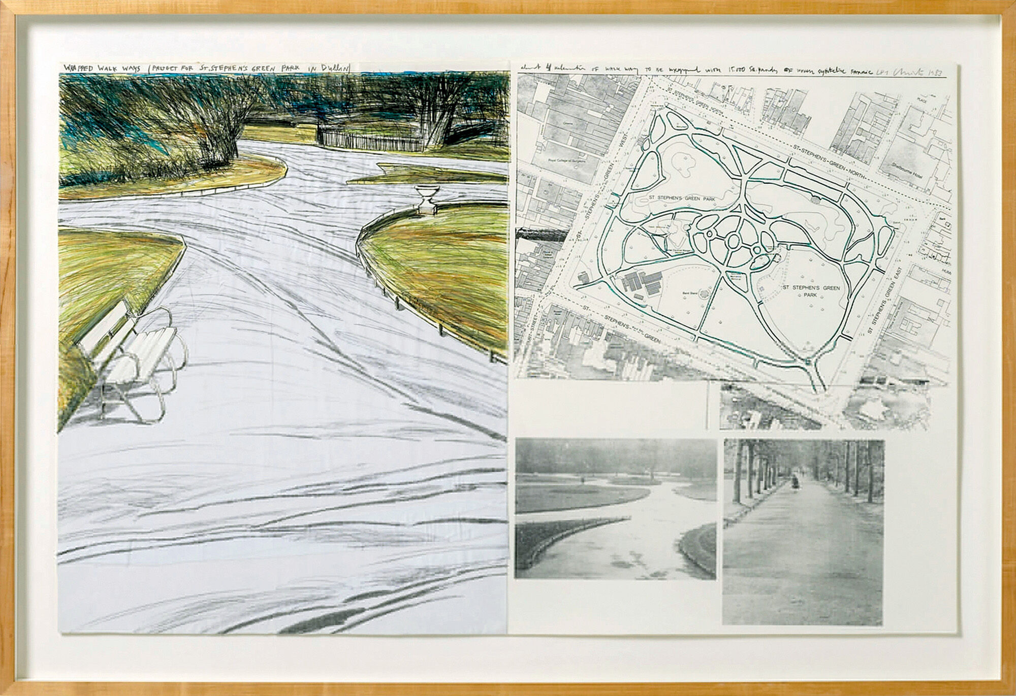 Bild "Wrapped Walk Ways" (1983) von Christo und Jeanne-Claude