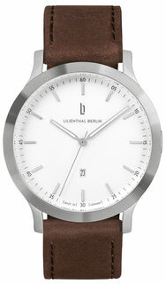 Lilienthal Armbanduhr "Silber-Weiß"