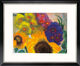Tableau "Fleurs d'été", version encadrée en noir et argent de Emil Nolde