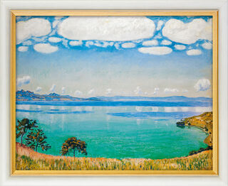 Picture "Lake Geneva from Chexbres" (1905), framed by Ferdinand Hodler