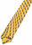 Cravate en soie "Roundabout", version jaune