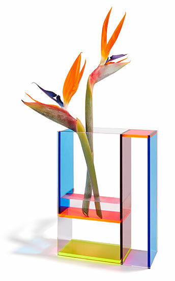 Vase "Neon Mondrian" - MoMA Collection by Piet Mondrian