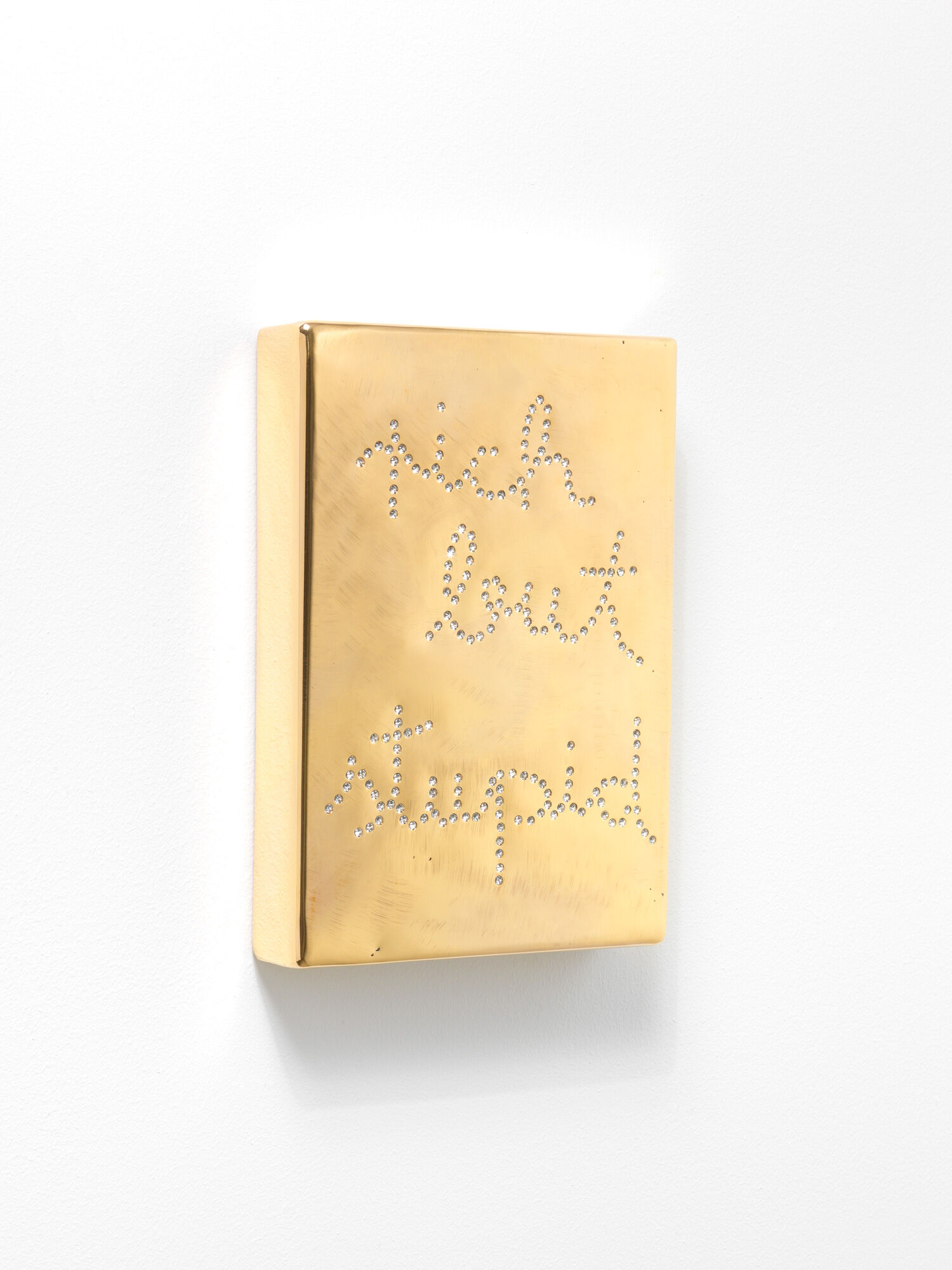 Writing object "Rich but stupid 1" (2019) (Unique piece) by Jan M. Petersen