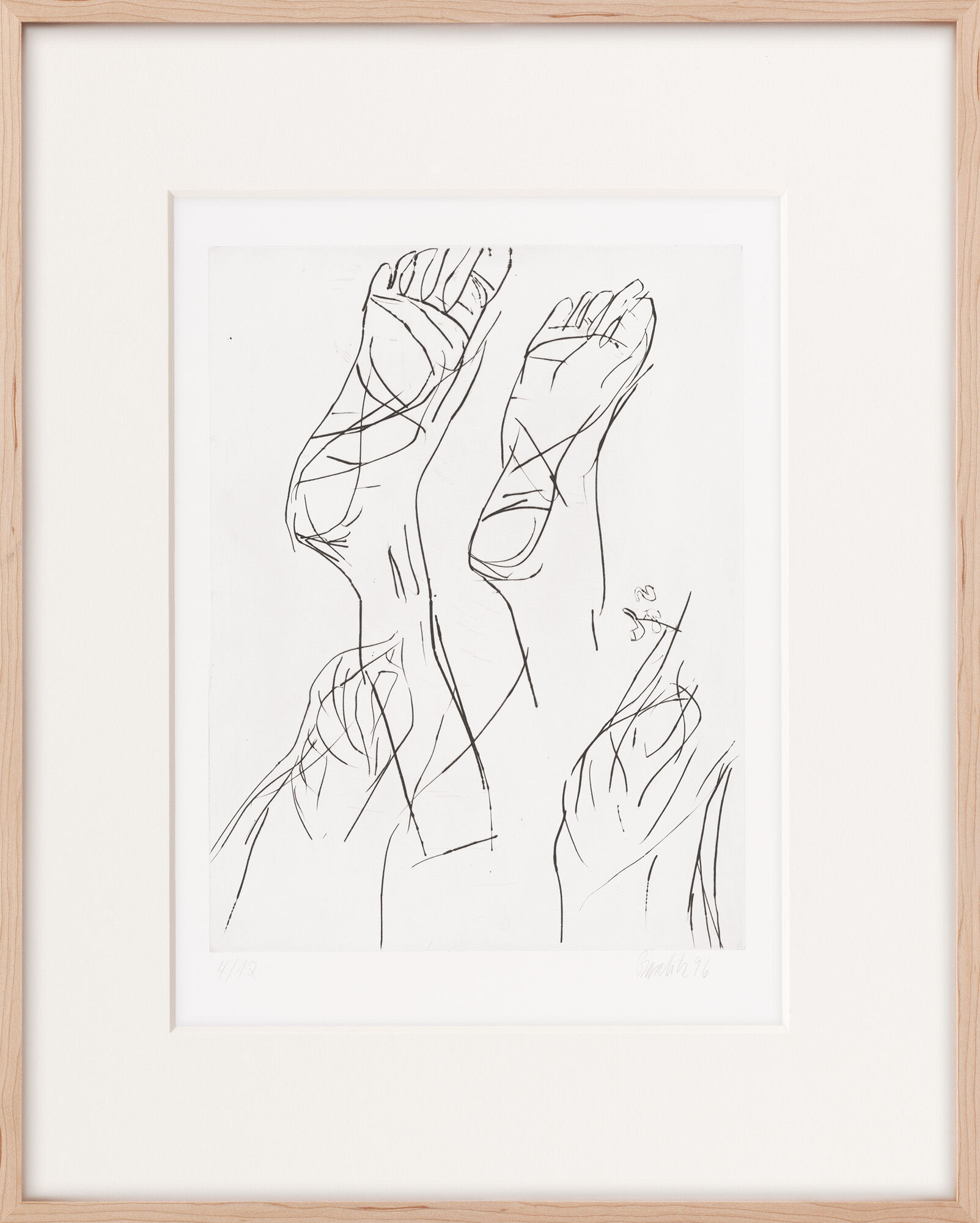 Bild "Fuß + Knie" (1996/97) von Georg Baselitz