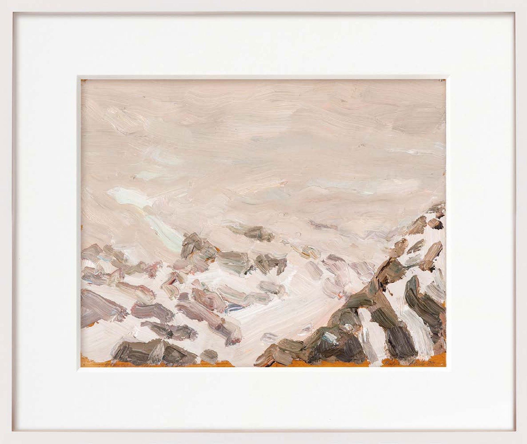 Tableau "Alpine Piece 25 IX" (1988) (Pièce unique) de Ralph Fleck