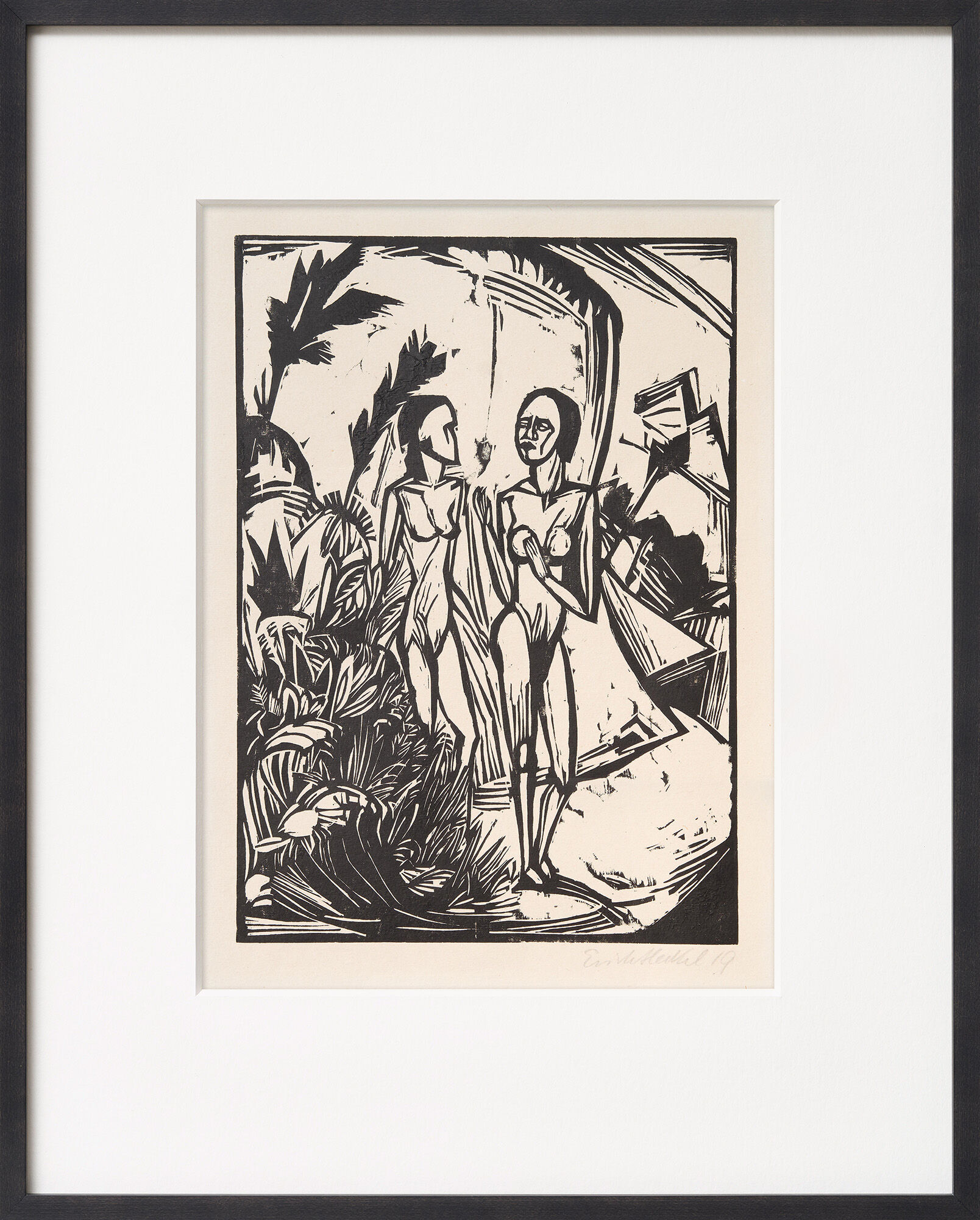 Quadro "Donne sulla spiaggia" (1919) di Erich Heckel