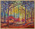 Obraz "High Forest" (2023) (Oryginalny / Unikatowy egzemplarz), oprawiony w ramę