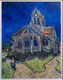 Billedet "Church at Auvers-sur-Oise" (1890) - LITO Masters, indrammet af Vincent van Gogh