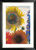 Picture "Sunflowers and Delphinium" (around 1935), black and silver-coloured framed version