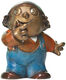 Scultura "Mainzelmännchen Anton", versione in bronzo di Wolf Gerlach