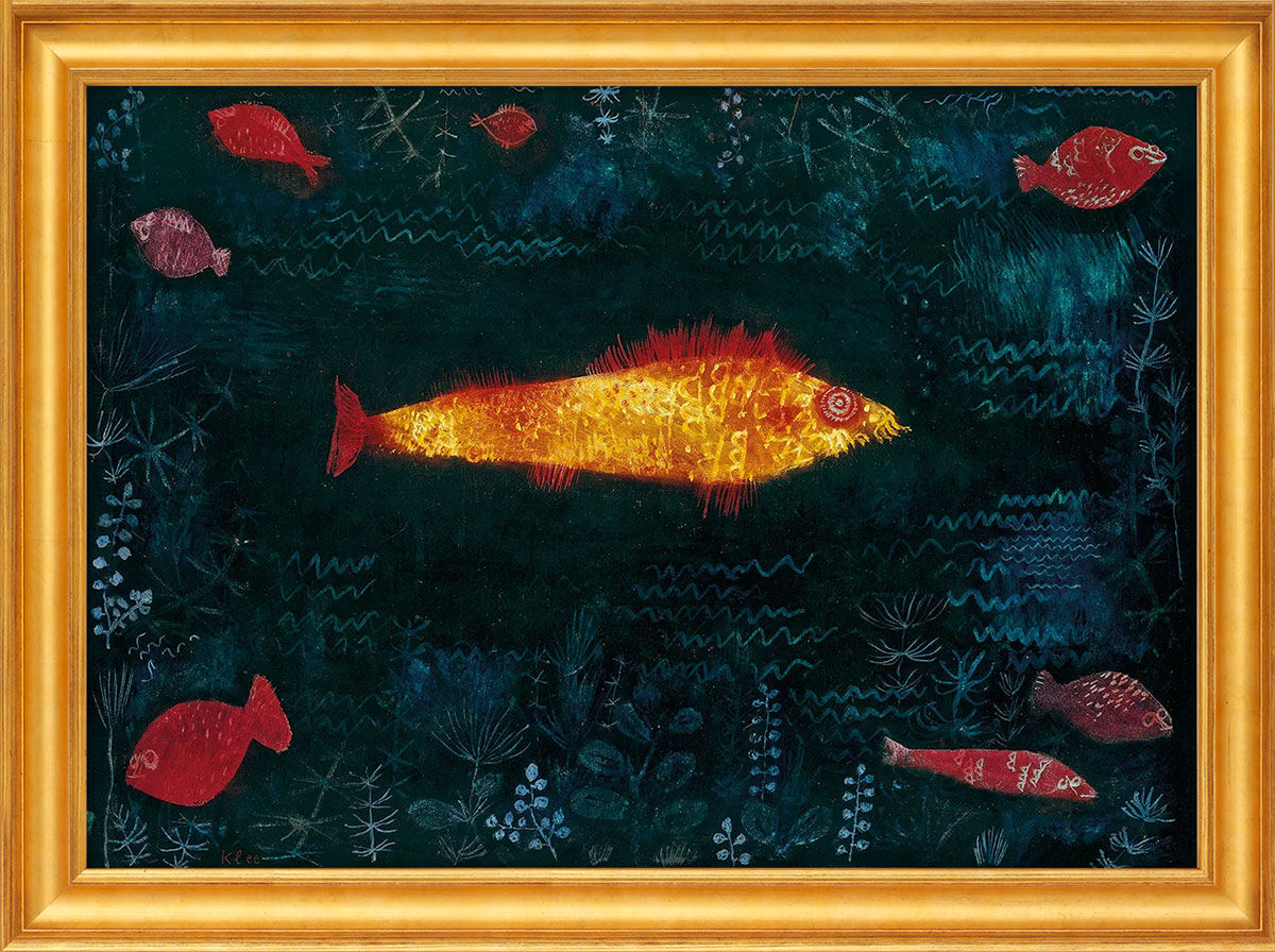 Quadro "Il pesce rosso" (1925), incorniciato di Paul Klee