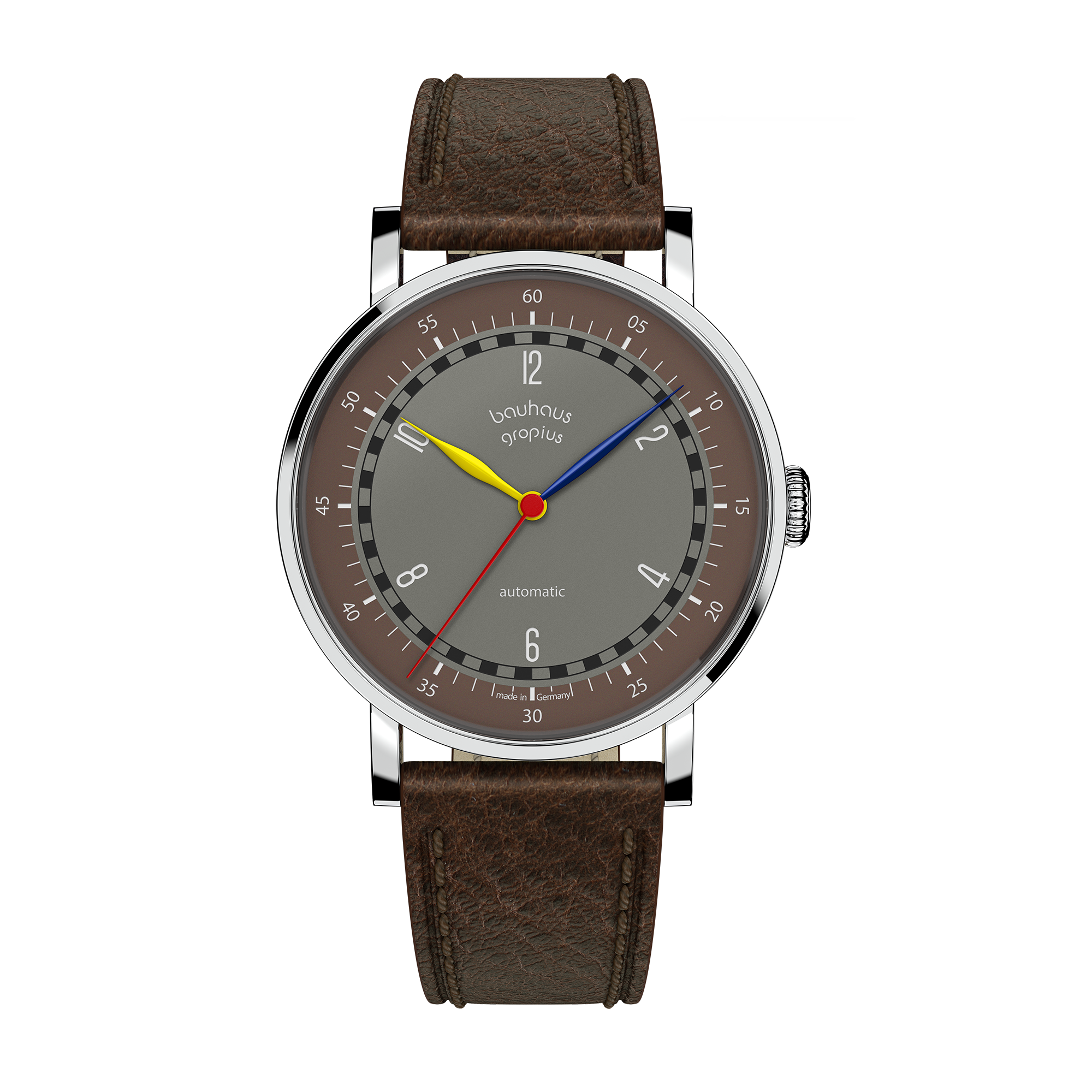 Bauhaus Walter Gropius "New Bauhaus Automatik" polshorloge – Gemaakt in Duitsland – Saffierglas – 38 mm