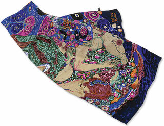 Zijden sjaal "De maagd" von Gustav Klimt