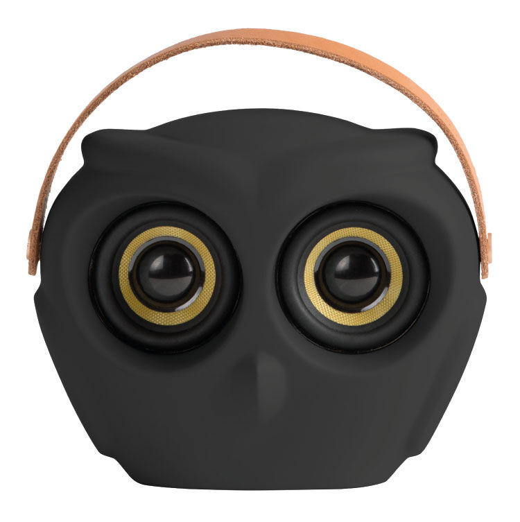 Mobiler Bluetooth-Lautsprecher "aOWL", schwarze Version von KREAFUNK