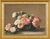 Bild "Roses dans une coupe - Rosen in der Schale" (1882), gerahmt
