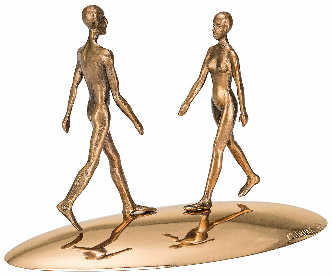 Sculpture "Reflet de l'être", bronze von Michal Trpák