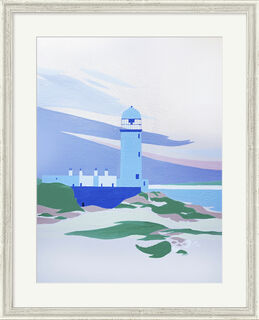 Bild "Danish Lighthouse", gerahmt