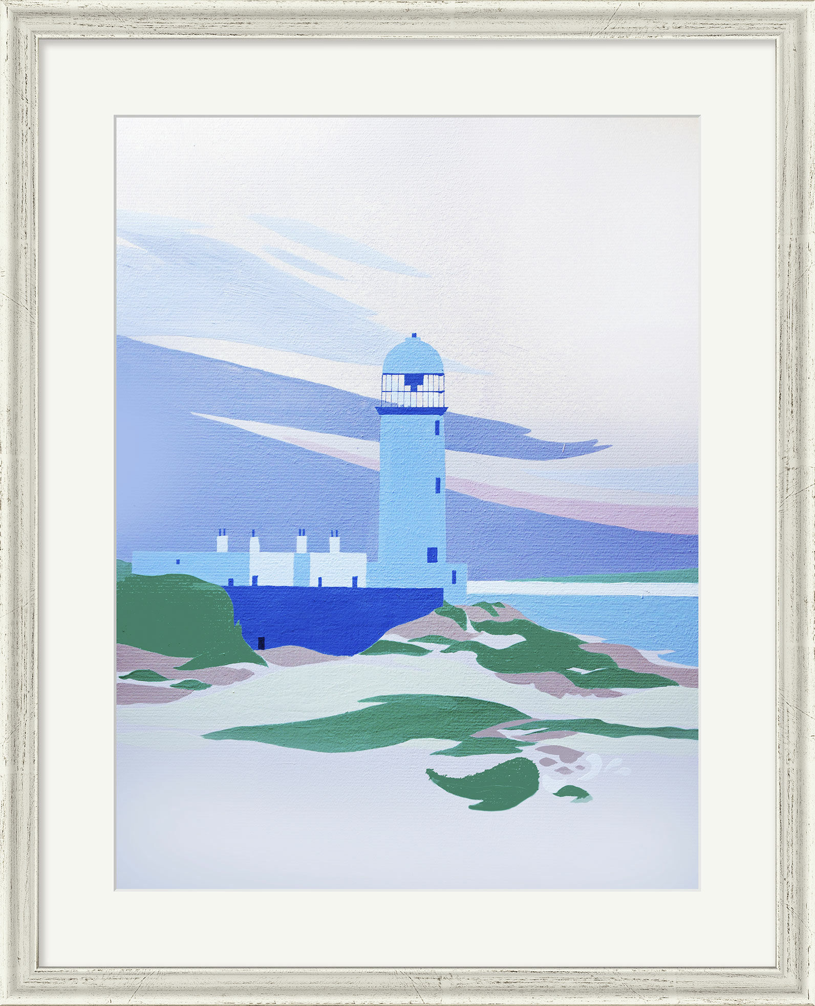 Bild "Danish Lighthouse", gerahmt von Alf Bartels