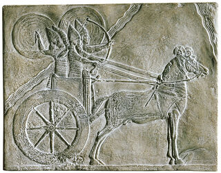 Streitwagen mit Kriegern aus Ninive