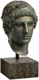 Ephebe head "Young Man with Fillet of Victory", version in bronze