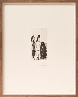 Billede "Prostitueret, nøgen og mand" (1968) af Pablo Picasso