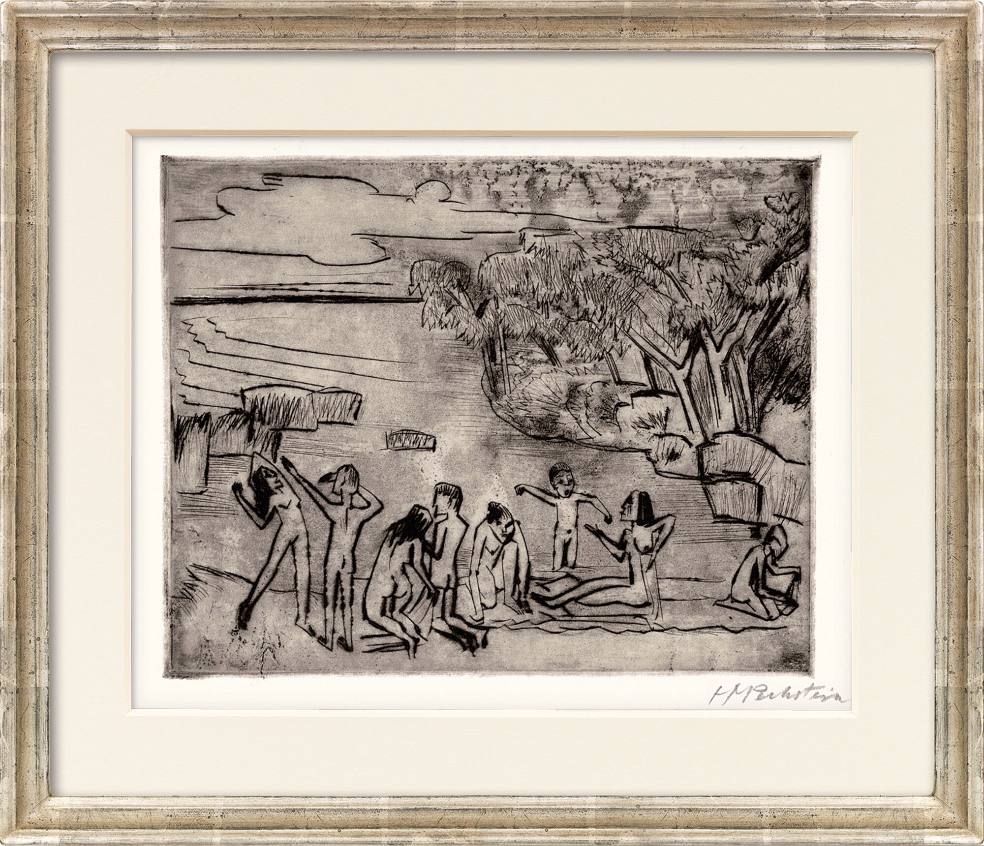 Bild "Am Ufer" (1920) von Max Pechstein
