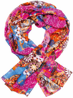 Silk scarf "Fuchsia"