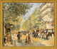 Bild "De stora boulevarderna" (1875), inramad av Auguste Renoir