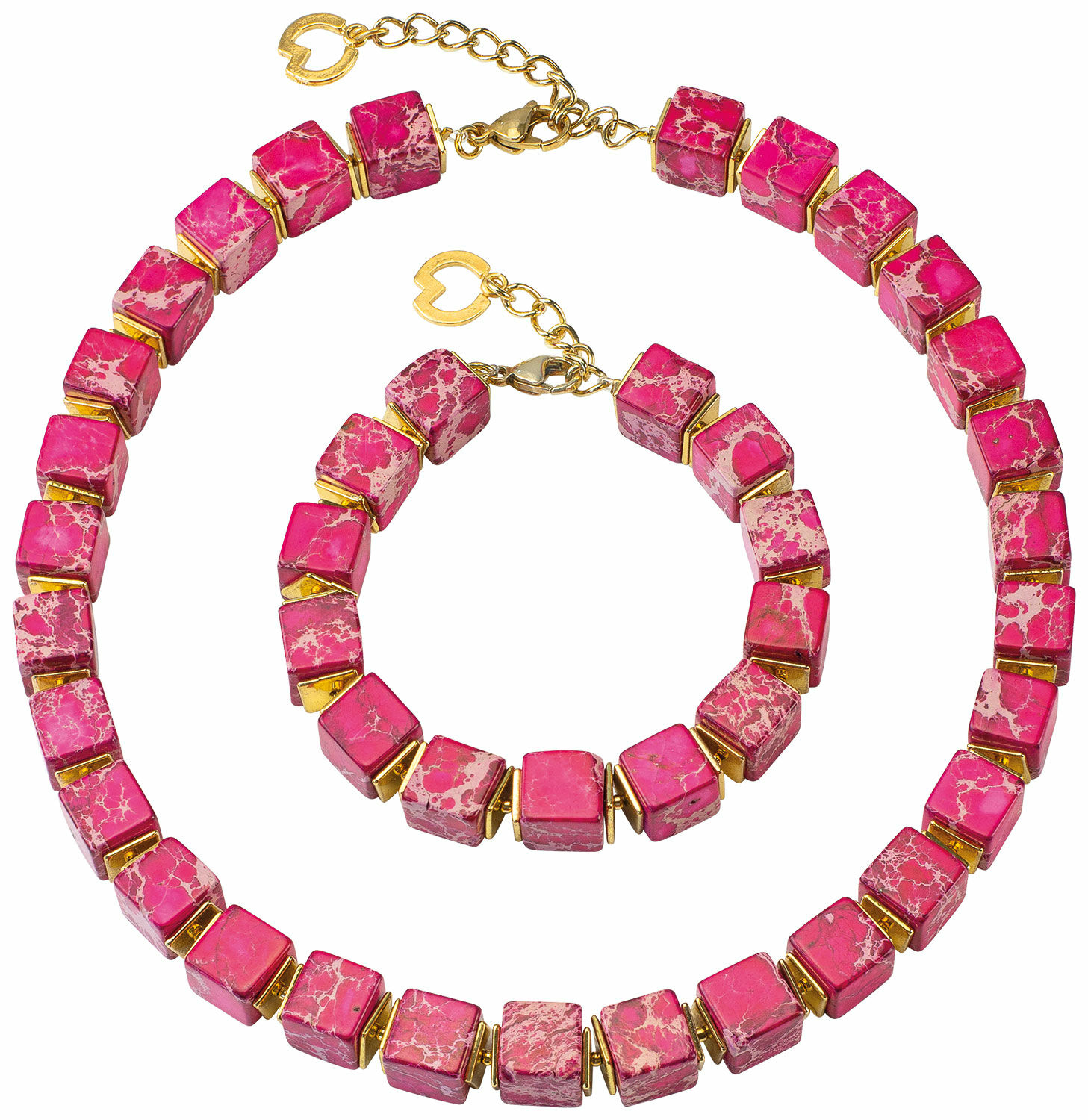 Parure de bijoux "Happy Pink" von Petra Waszak