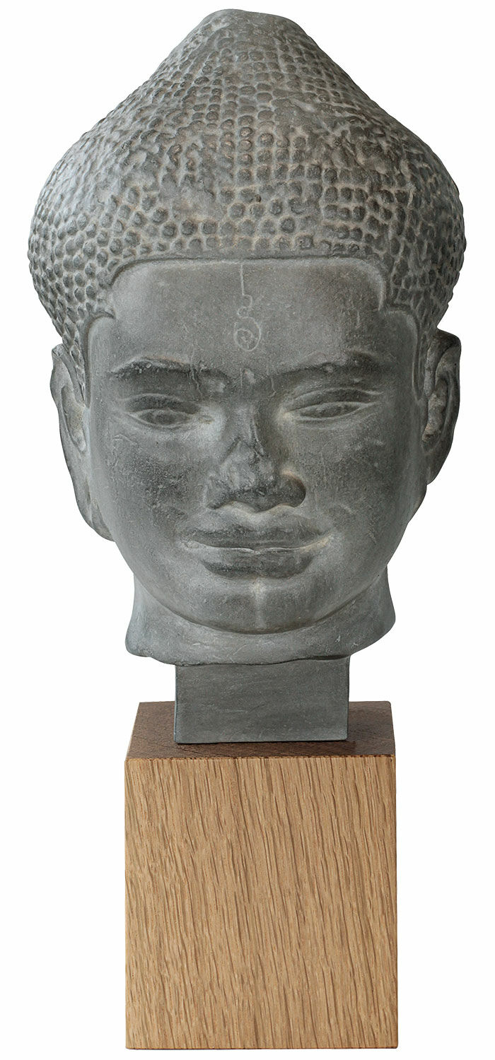 Buste "Boeddha van Angkor Wat", gegoten