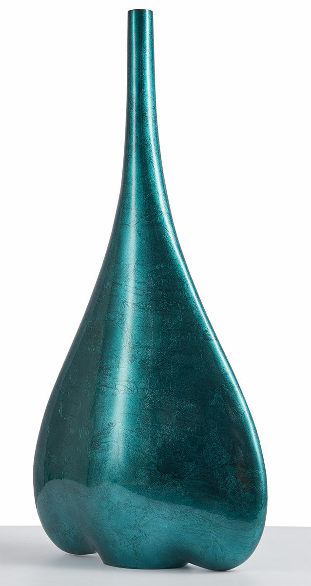 Vase de sol décoratif "Drop Teal" (sarcelle)