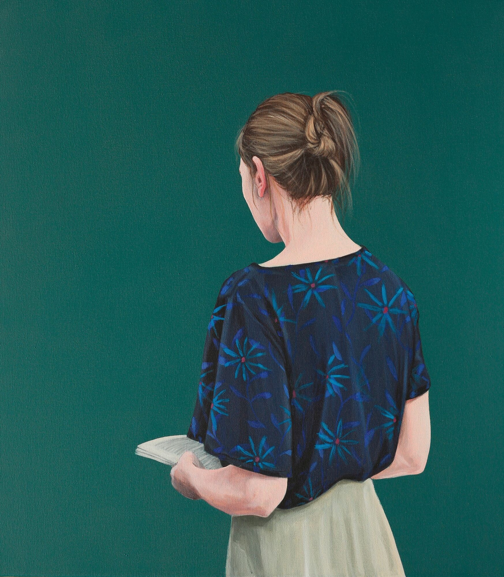 Picture "Reading Woman XXV" (2025) (Unique piece) by Karoline Kroiß