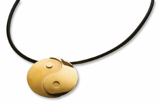 Necklace "Yin and Yang", gold-plated version