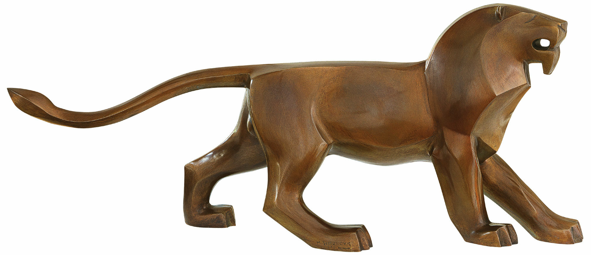 Sculptuur "Kracht (leeuw)", brons von SIME