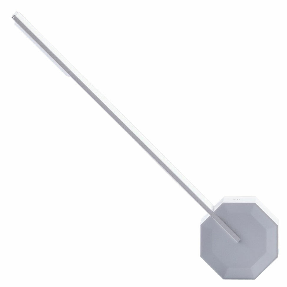 Trådløs LED-bordlampe "Octagon One", hvid version von Gingko
